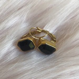 Vintage Monet Earrings with emerald cut stones